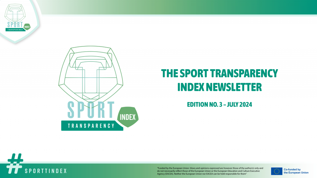 Third Sport Transparency Index Newsletter is Out Now!